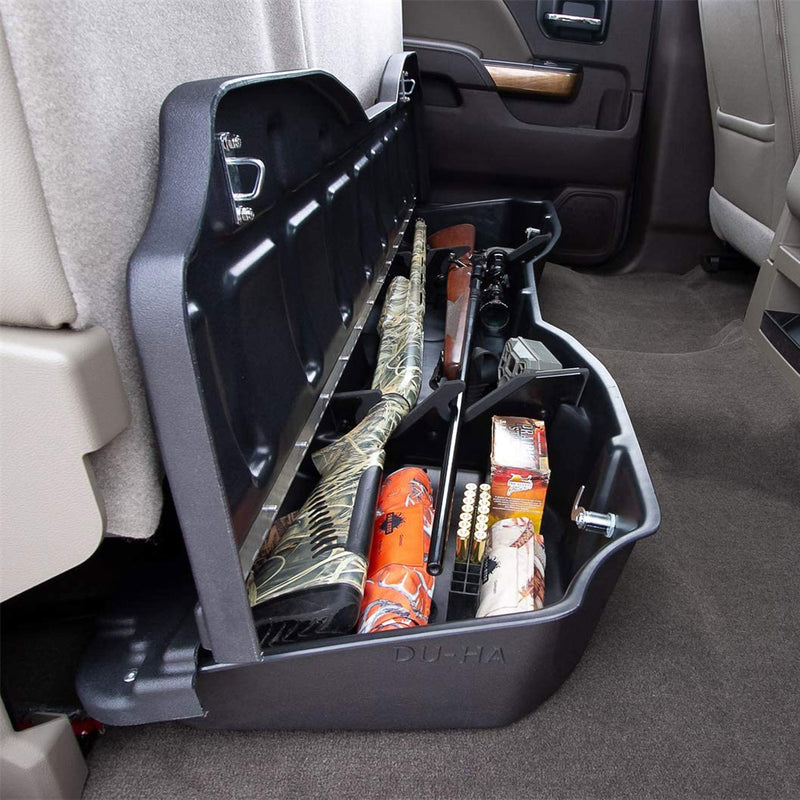 DU-HA 30120 Under Seat Lockable Storage Organizer for Guns & Tools (Open Box)
