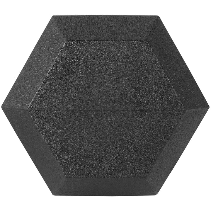 BalanceFrom Rubber Encased Hexagonal Cast Dumbbells Set, 15lb Pair (Used)