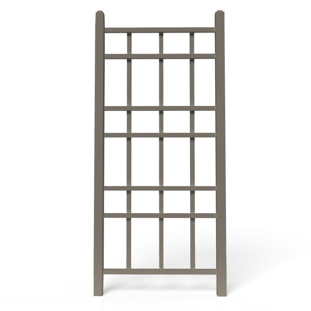 Dura-Trel Cottage 28x66 Inch PVC Vinyl Outdoor Patio Trellis with Anchors (Used) - VMInnovations