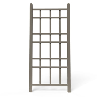 Dura-Trel Cottage 28x66 Inch PVC Vinyl Outdoor Patio Trellis with Anchors (Used)