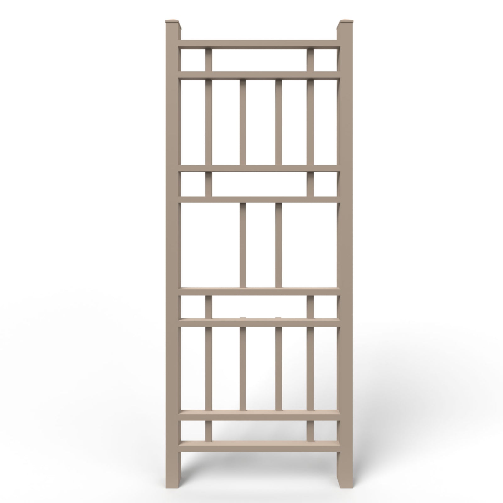 Dura-Trel 28"x75" PVC Vinyl Outdoor Garden Patio Trellis, Mocha (Open Box) - VMInnovations