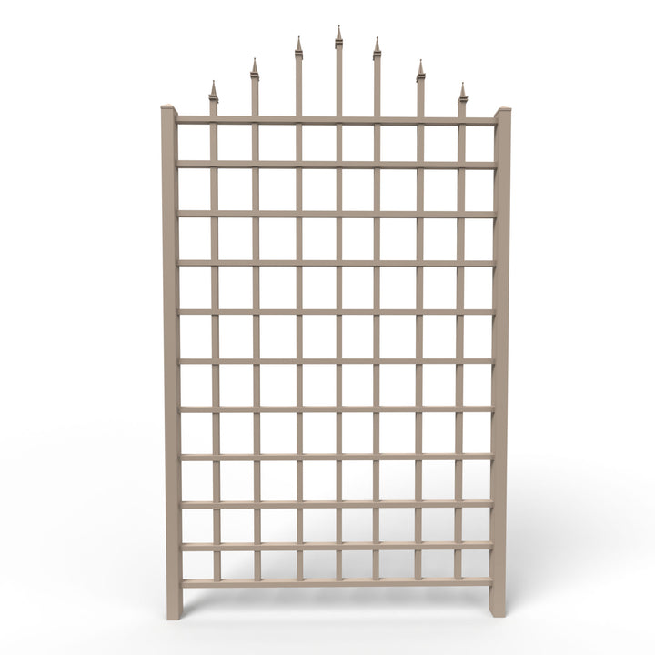 Dura-Trel Winchester 57"x95" PVC Vinyl Outdoor Garden Patio Trellis, Mocha(Used) - VMInnovations