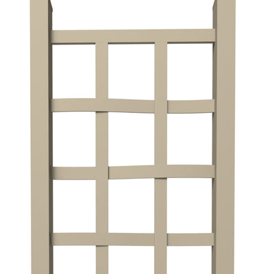 Dura-Trel Elmwood 22"x75" PVC Vinyl Outdoor Garden Patio Trellis, Mocha (Used) - VMInnovations