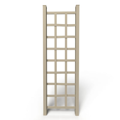 Dura-Trel Elmwood 22" x 75" Garden Trellis w/Ground Anchors, Mocha (For Parts) - VMInnovations