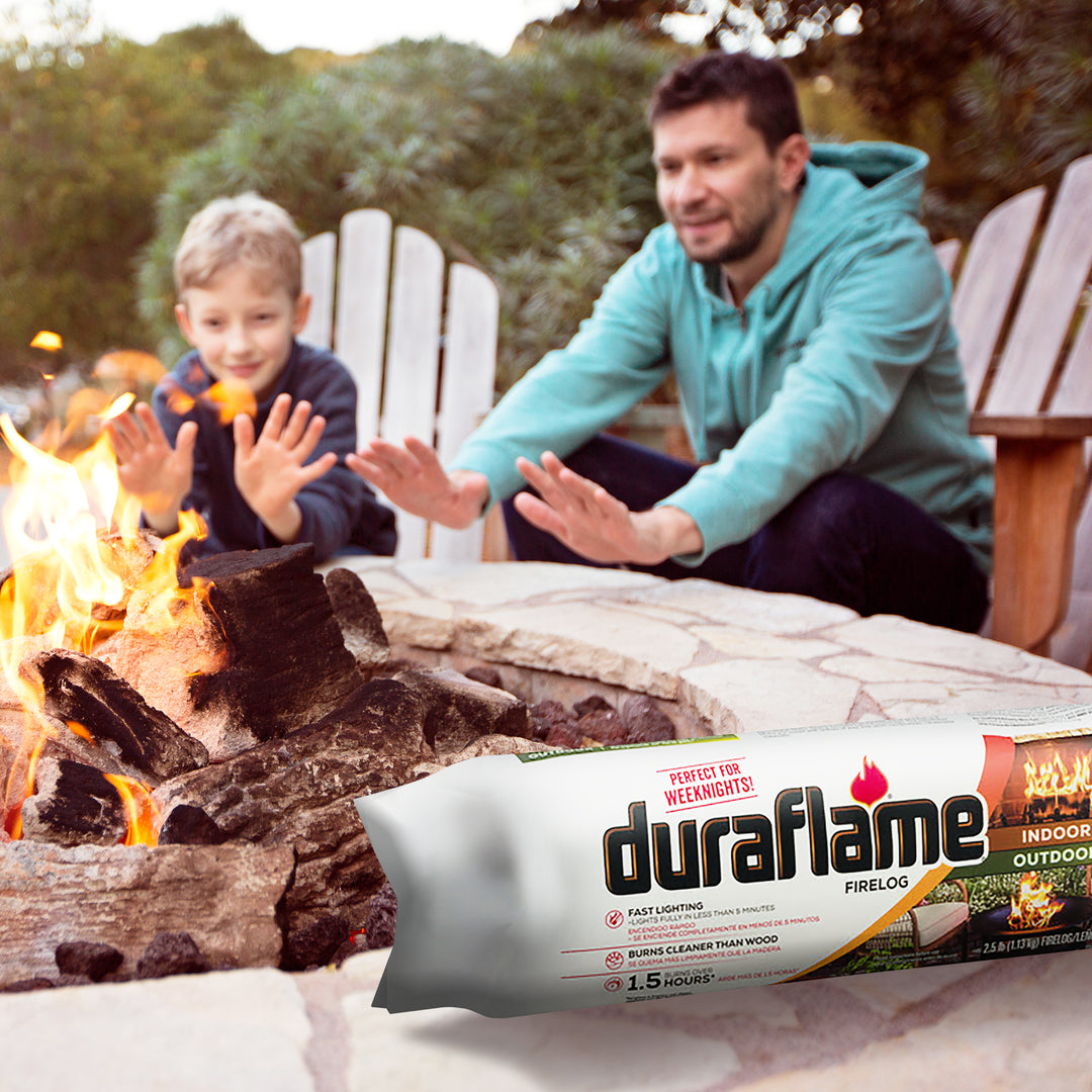 Duraflame 2.5 lbs Indoor Outdoor Fireplace Pit Firelog 3 Hr Burn Time (12 Pack)