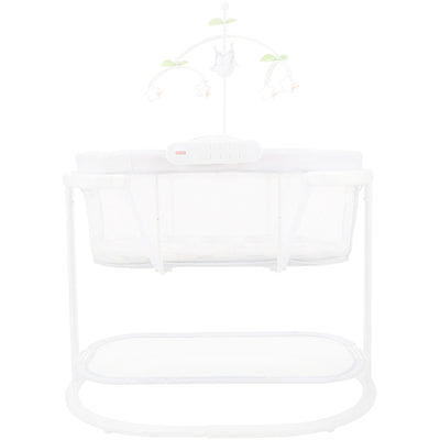 Fisher Price Soothing Motions Baby Bassinet with Mobile and Smart Connect, White