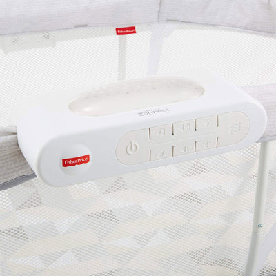 Fisher Price Soothing Motions Baby Bassinet with Mobile and Smart Connect, White - VMInnovations