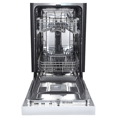 Avanti Built In 6 Cycle Heat Dry Rinse Aid Kitchen Dishwasher, White (Open Box)