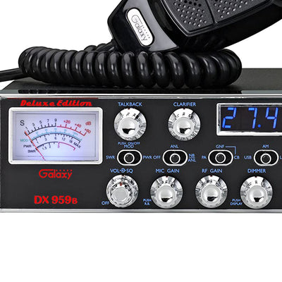 Galaxy Audio DX-959B 40 Channel Mobile CB Radio w/Backlit Faceplate & Blue LED