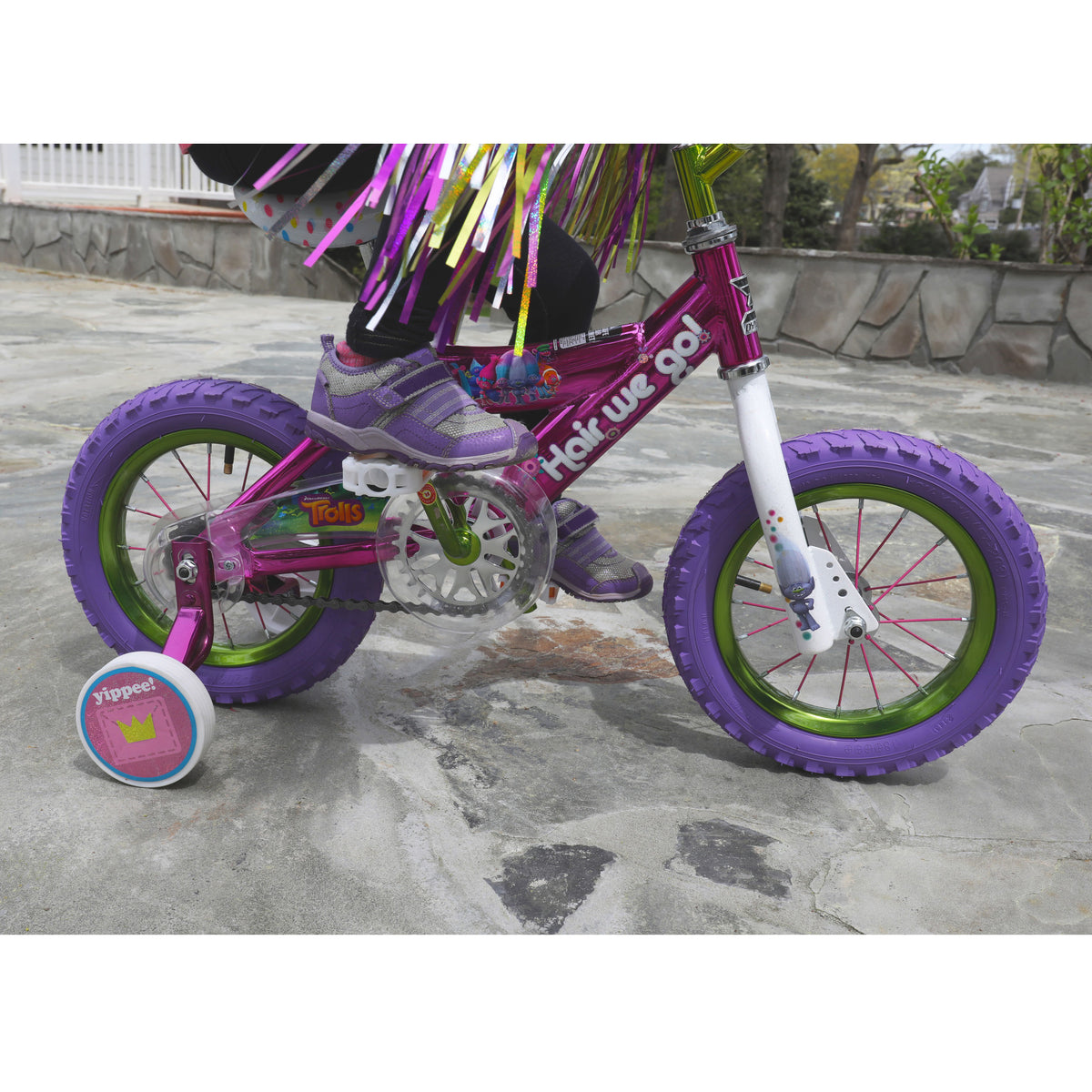 Dynacraft Children's Cute Trolls Beginner BMX Street/Dirt Bike, 12-Inch (Used)