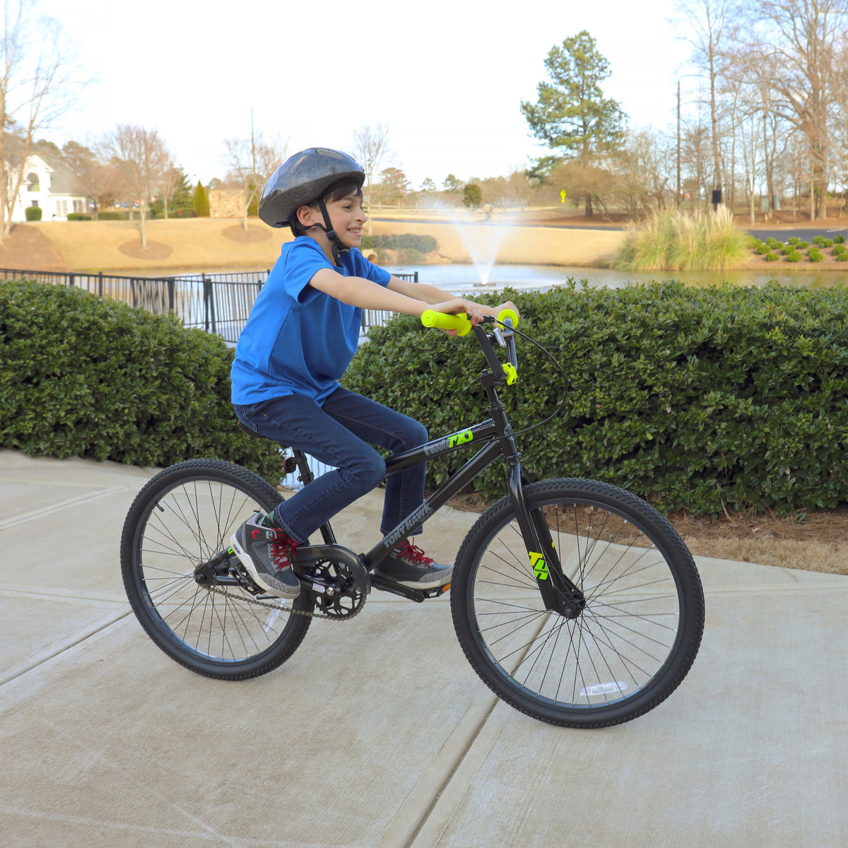 Dynacraft Tony Hawk Series 720 Teen/Adult Freestyle BMX Bike, 24", Matte Black (Refurbished)