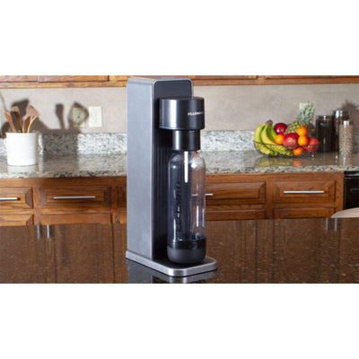 Ellemate Dynamic Carbonation Machine for Sparkling Water Fizzy Beverages, Gray