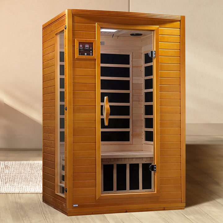 Golden Designs Andora 2 Person Low EMF 6 Heating Panel Infrared Sauna(For Parts)