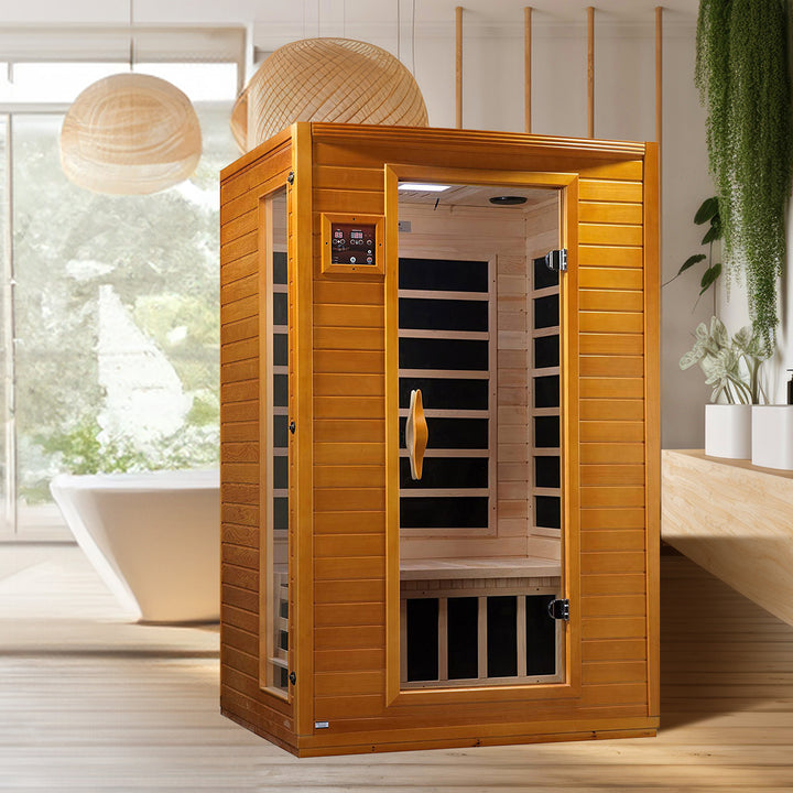 Golden Designs Andora 2 Person Low EMF Infrared Therapy Sauna (Open Box)