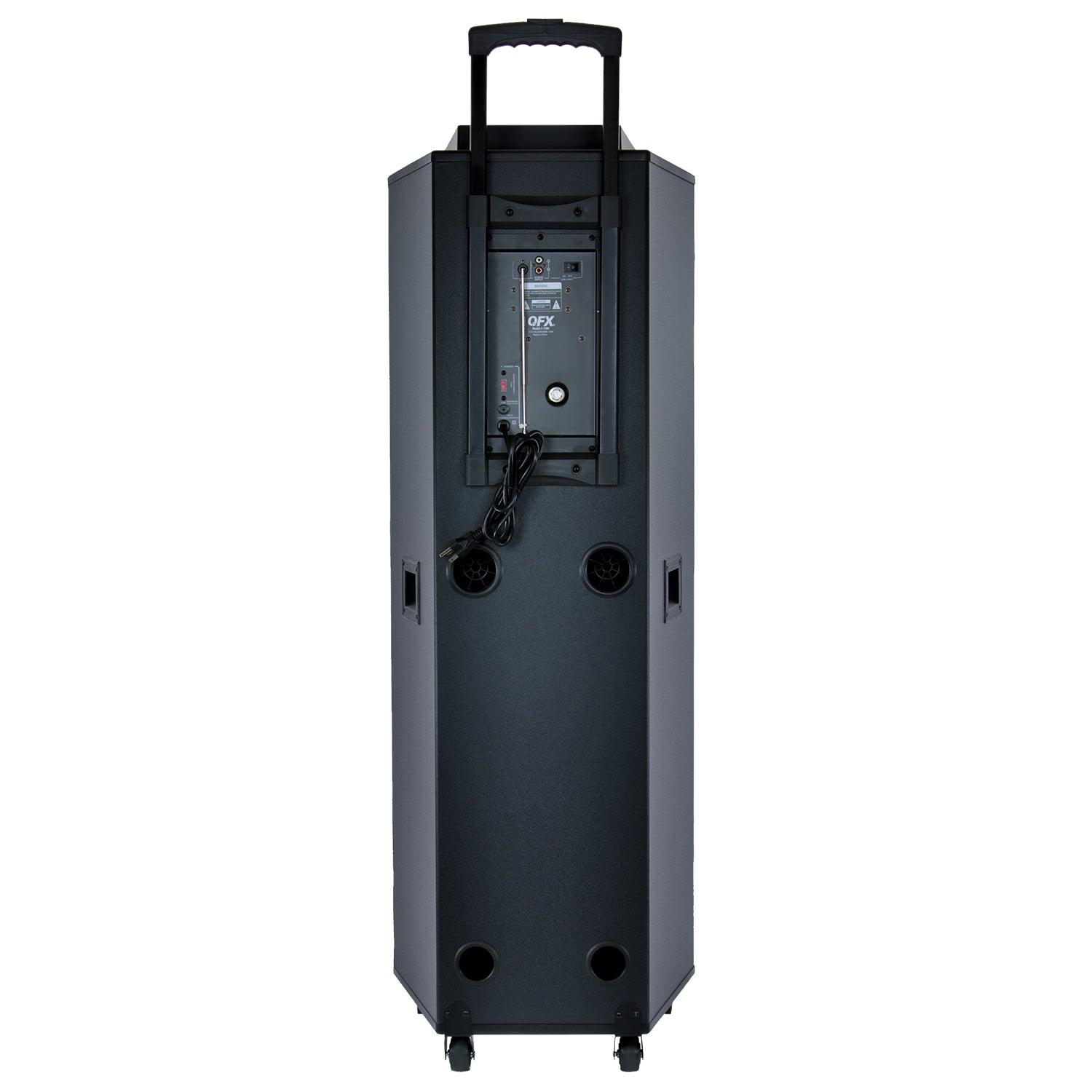 QFX Bluetooth High Power PA Speaker System w/ LED Lights & Mic Inputs (4 Pack)