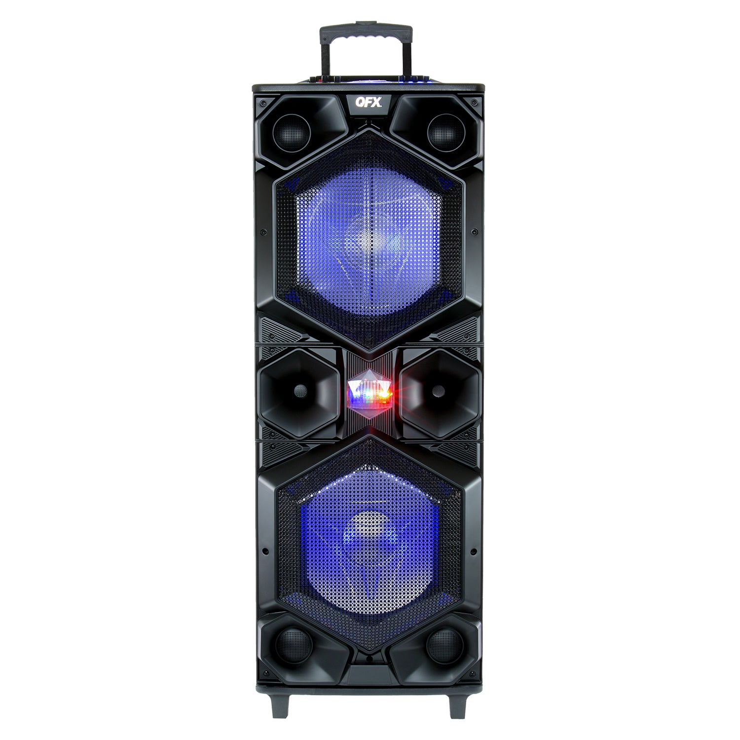 QFX Bluetooth High Power PA Speaker System with LED Party Lights and Mic Inputs - VMInnovations