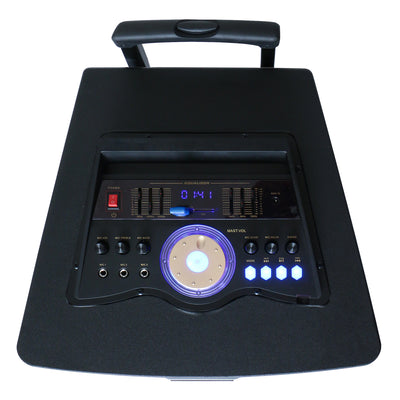 QFX Bluetooth High Power PA Speaker System with LED Party Lights and Mic Inputs