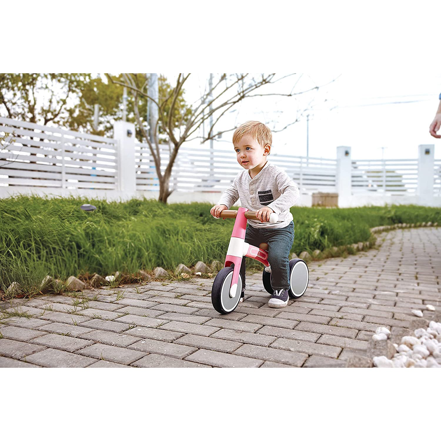 Hape Balance Tricycle with Magnesium Frame, Pink, Ages 18 Months and Up (Used) - VMInnovations