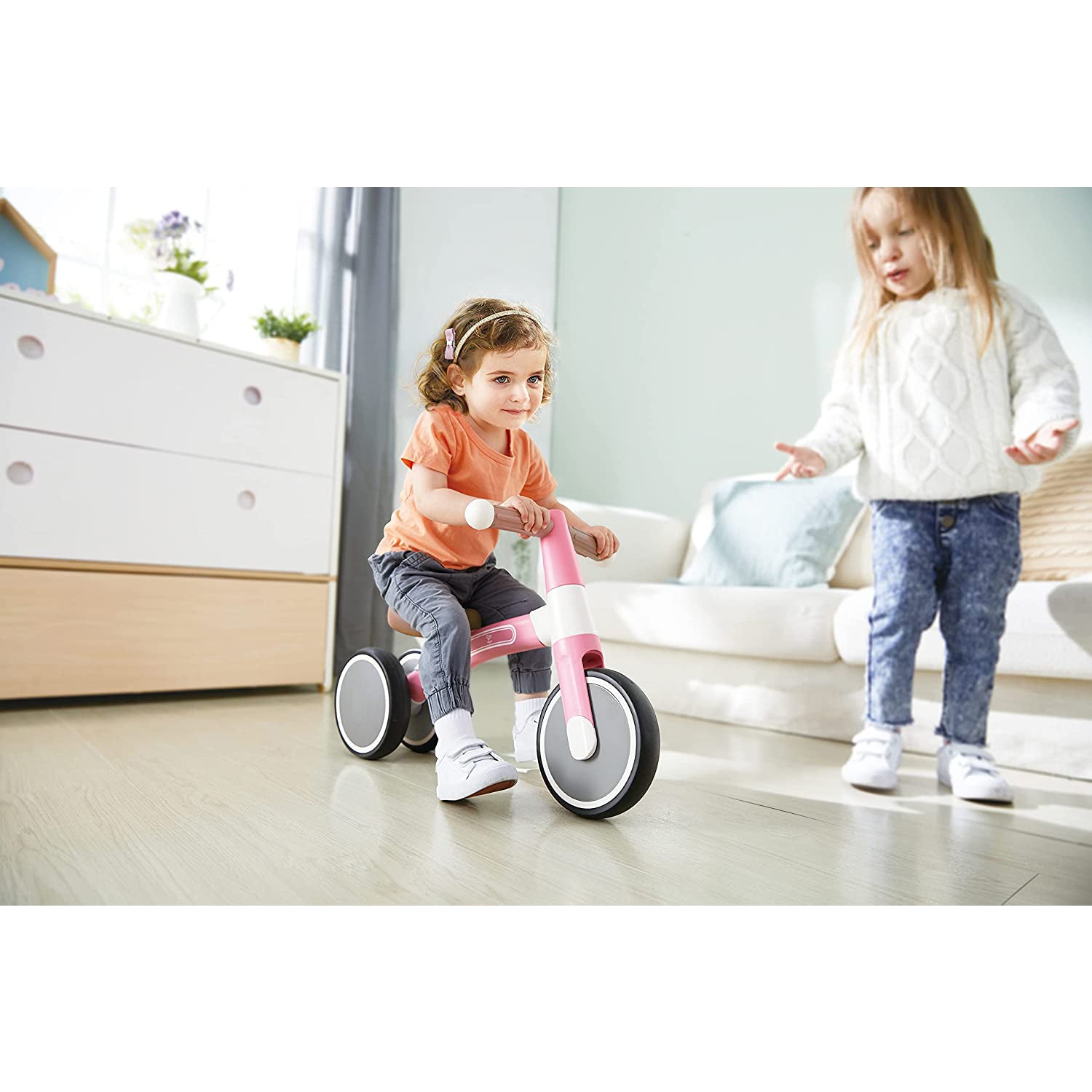 Hape Balance Tricycle with Magnesium Frame, Pink, Ages 18 Months and Up (Used) - VMInnovations