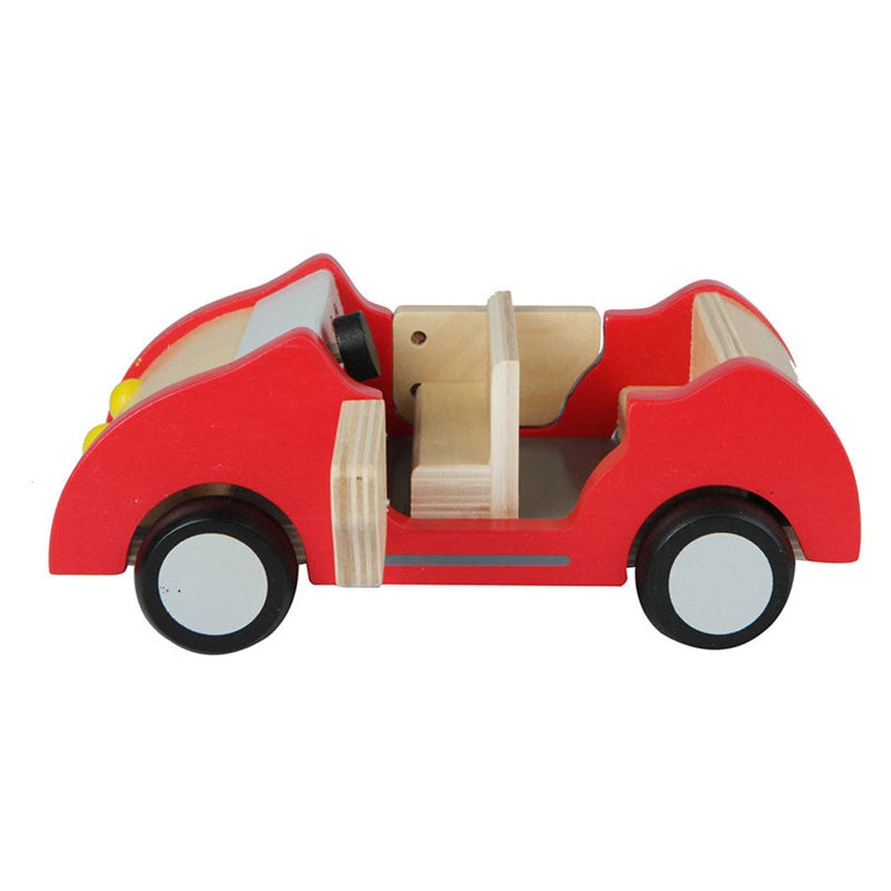 Hape Wooden Dollhouse Family Play Toy Car, Push Vehicle Accessory (Open Box)