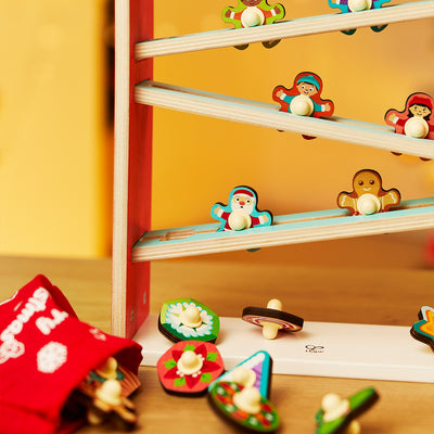 Hape E0388A Kids Wooden Rollercoaster Christmas Advent Calendar  (Open Box) - VMInnovations