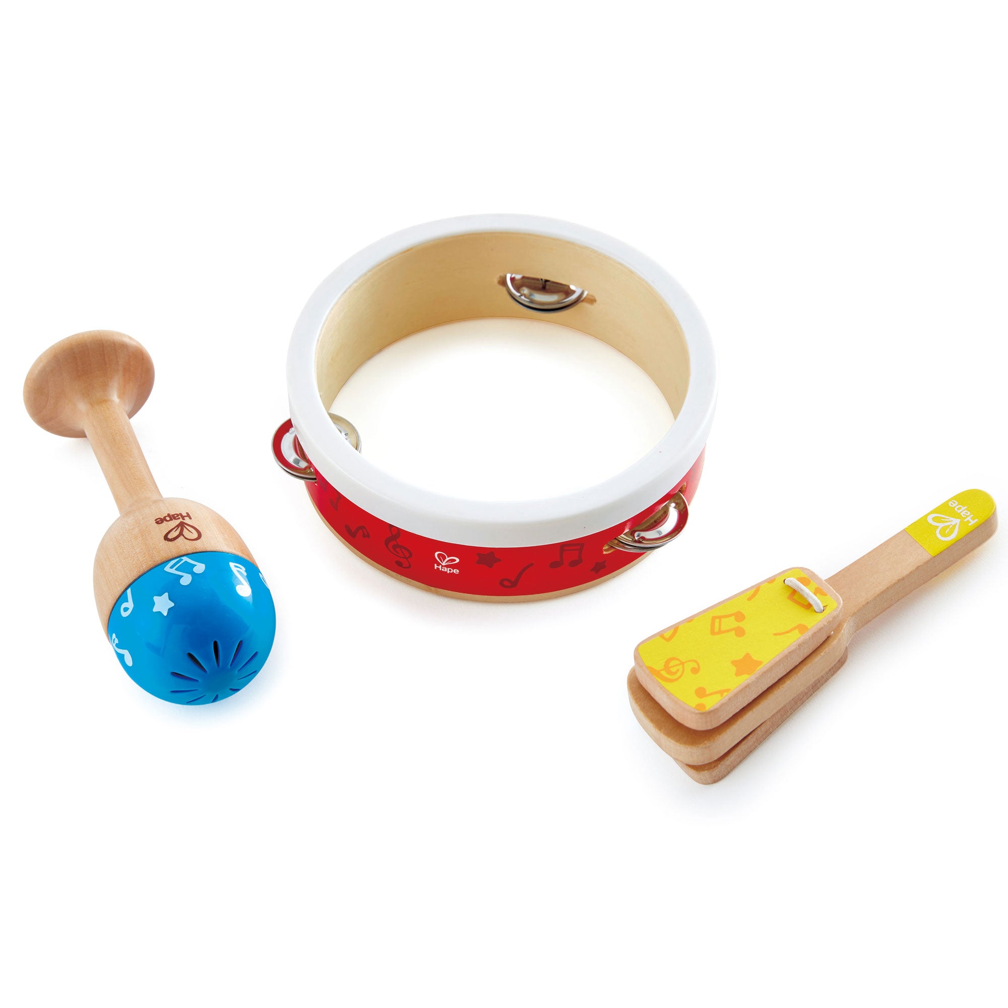 Hape Kids Toddler 3 Piece Wooden Musical Instrument Set (Open Box) - VMInnovations