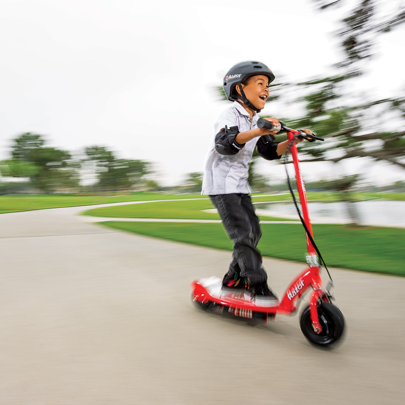 Razor E100 Kids 24 Volt Electric Powered Ride On Scooter, Red & Purple (2 Pack)