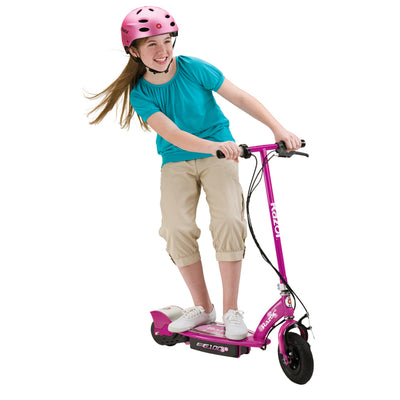 Razor E100 Kids Motorized 24 Volt Electric Powered Ride On Scooter, Sweet Pea