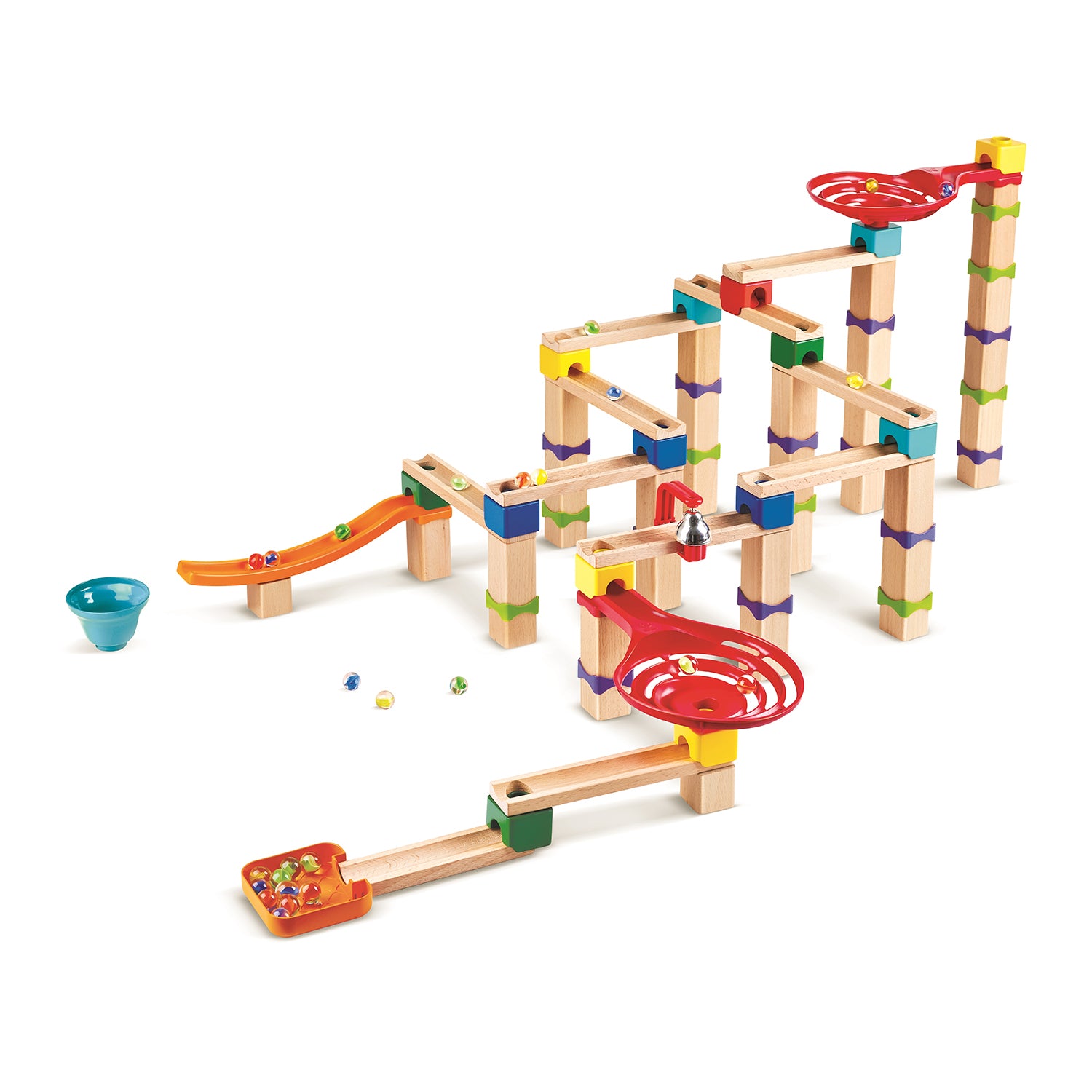 Hape Marble Mayhem Do It Yourself Wooden Buildable Marble Racetrack (Open Box) - VMInnovations