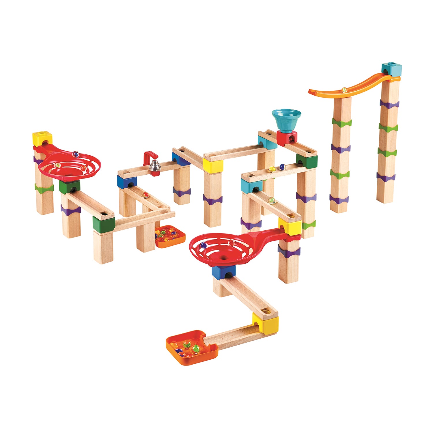Hape Marble Mayhem Do It Yourself Wooden Buildable Marble Racetrack (Open Box) - VMInnovations