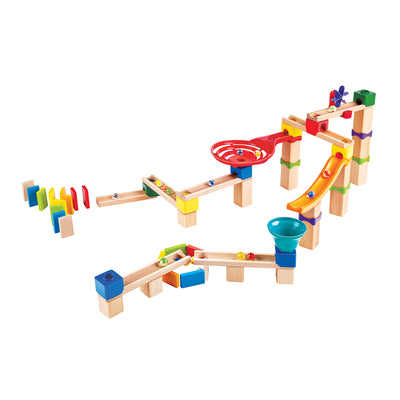 Hape Marble Run Do It Yourself Wooden Buildable Marble Course Set (Open Box)