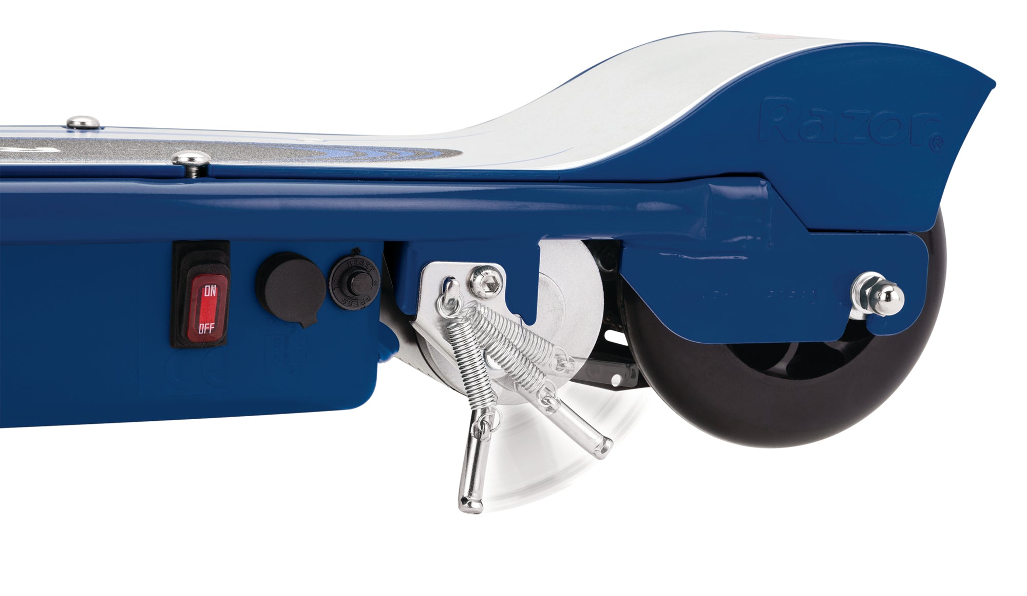 Razor E125 Kids Motorized 24V Electric Powered Ride On Scooter with Helmet, Blue - VMInnovations
