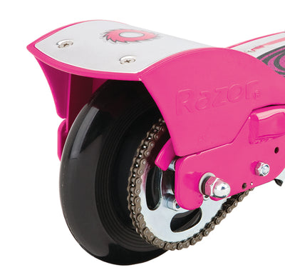Razor E175 Electric Rechargeable Scooter + Bicycle Helmet + Elbow & Knee Pad Set