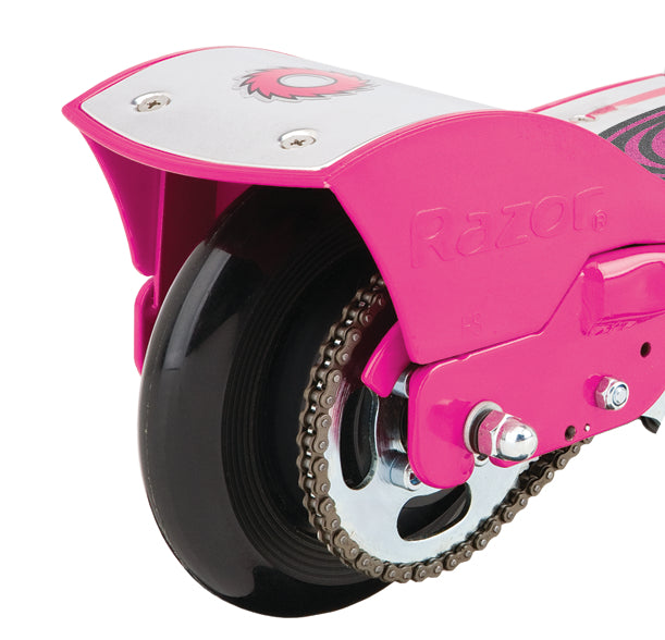 Razor E175 Electric Rechargeable Scooter + Bicycle Helmet + Elbow & Knee Pad Set