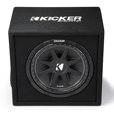 Kicker 43VC124 Comp 12" 300W 4 Ohm Vented Loaded Subwoofer Enclosure (4 Pack) - VMInnovations