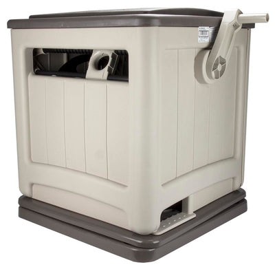 Suncast Swivel Hose Reel Storage Hideaway w/Smart Trak Hose Guide & Bin (3 Pack) - VMInnovations