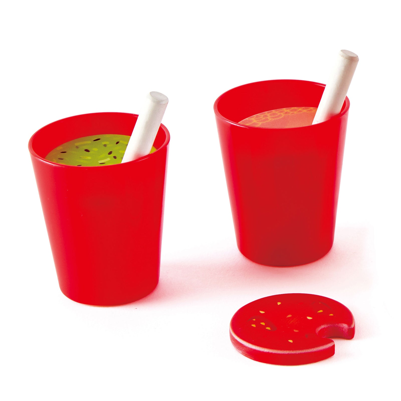 Hape Fruit Smoothie Blender Kids Wooden Pretend Kitchen Play Set Toy (Open Box) - VMInnovations