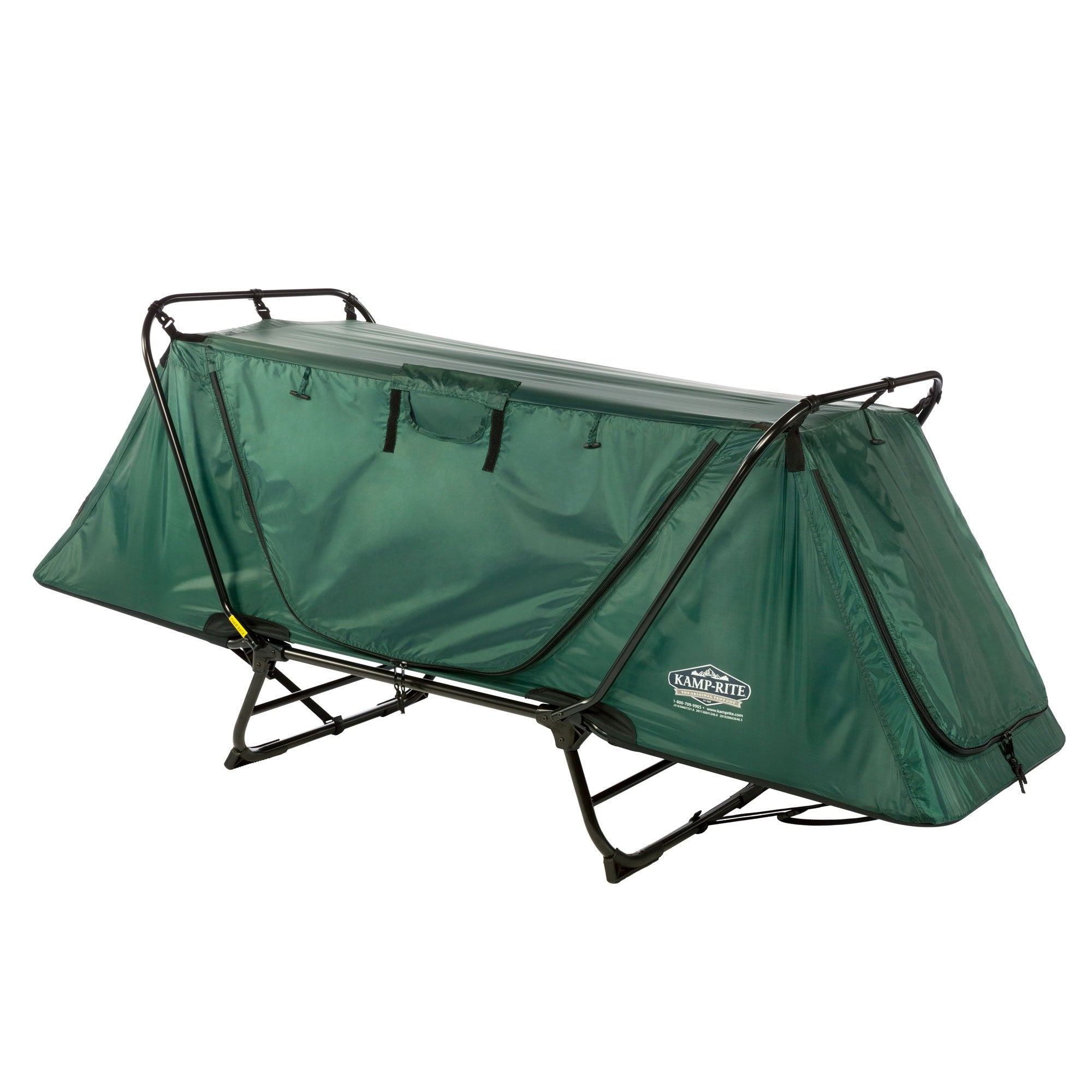 Kamp-Rite Gray Folding Tent Cot for Person & Green Folding Tent Cot for 1 Person