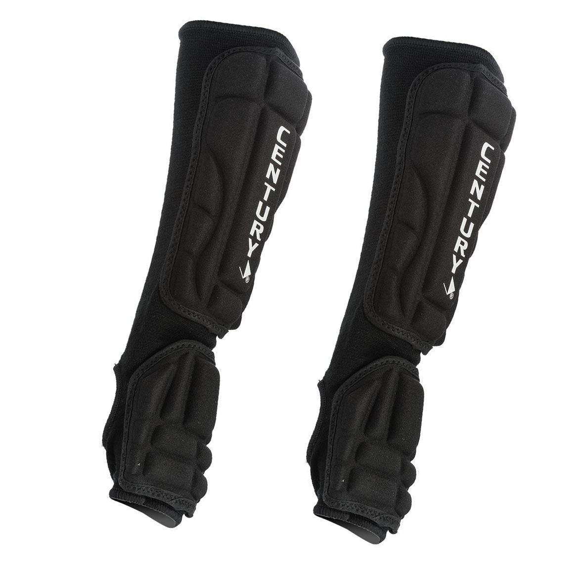 Century Martial Arts 2 Piece Armor Hand & Forearm Protective Guards, Black (LG)
