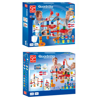Hape Super Spirals Quadrilla Wooden Marble Run Construction Set (For Parts)