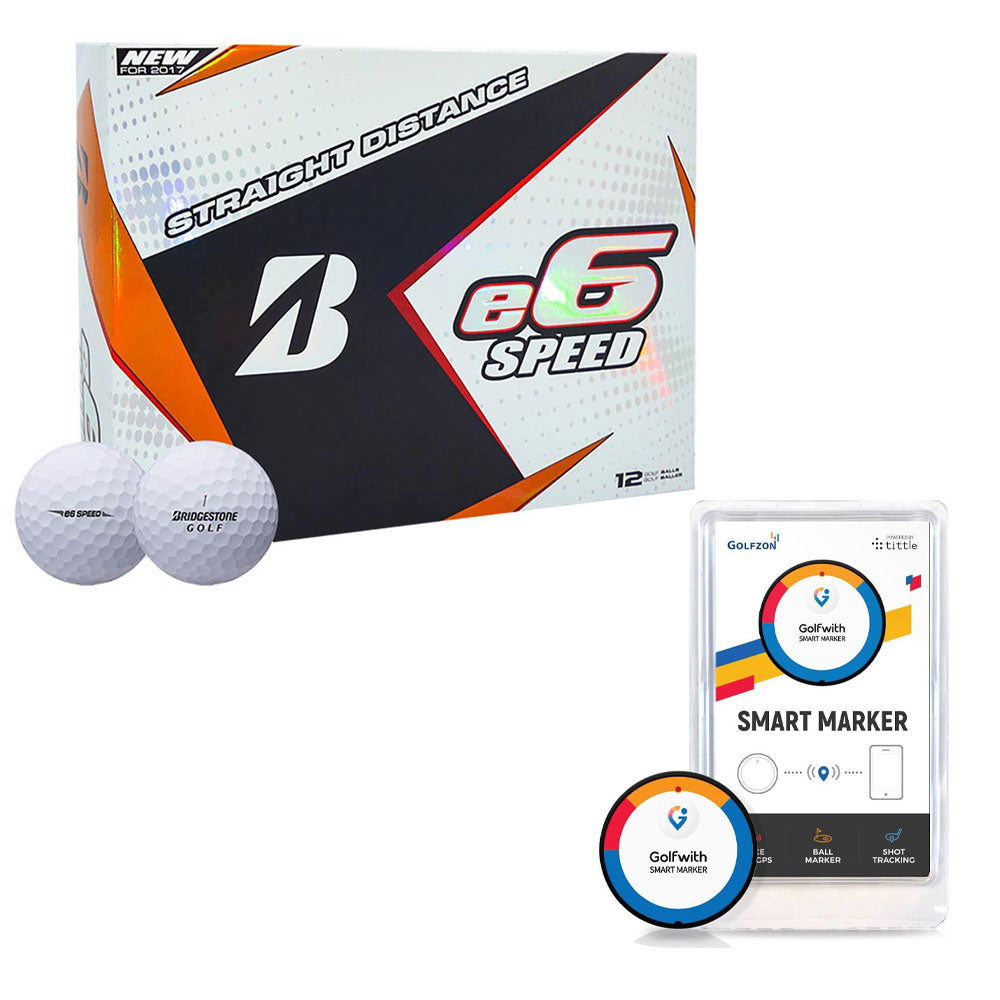 Bridgestone Speed Straight Distance Golf Balls + Golfwith Shot Distance Tracker