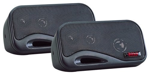BOSS Audio AVA6200 80 Watt 3 Way 4 Ohm Car Audio Box Speakers, Black (2 pack)