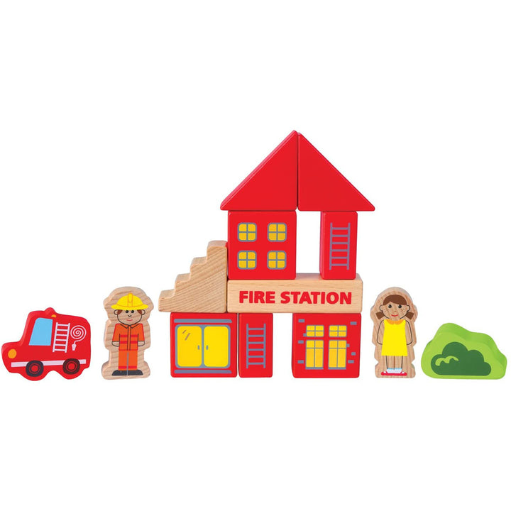 Hape City Building Blocks Colored Wooden Playset, 145 Piece Set (Open Box)