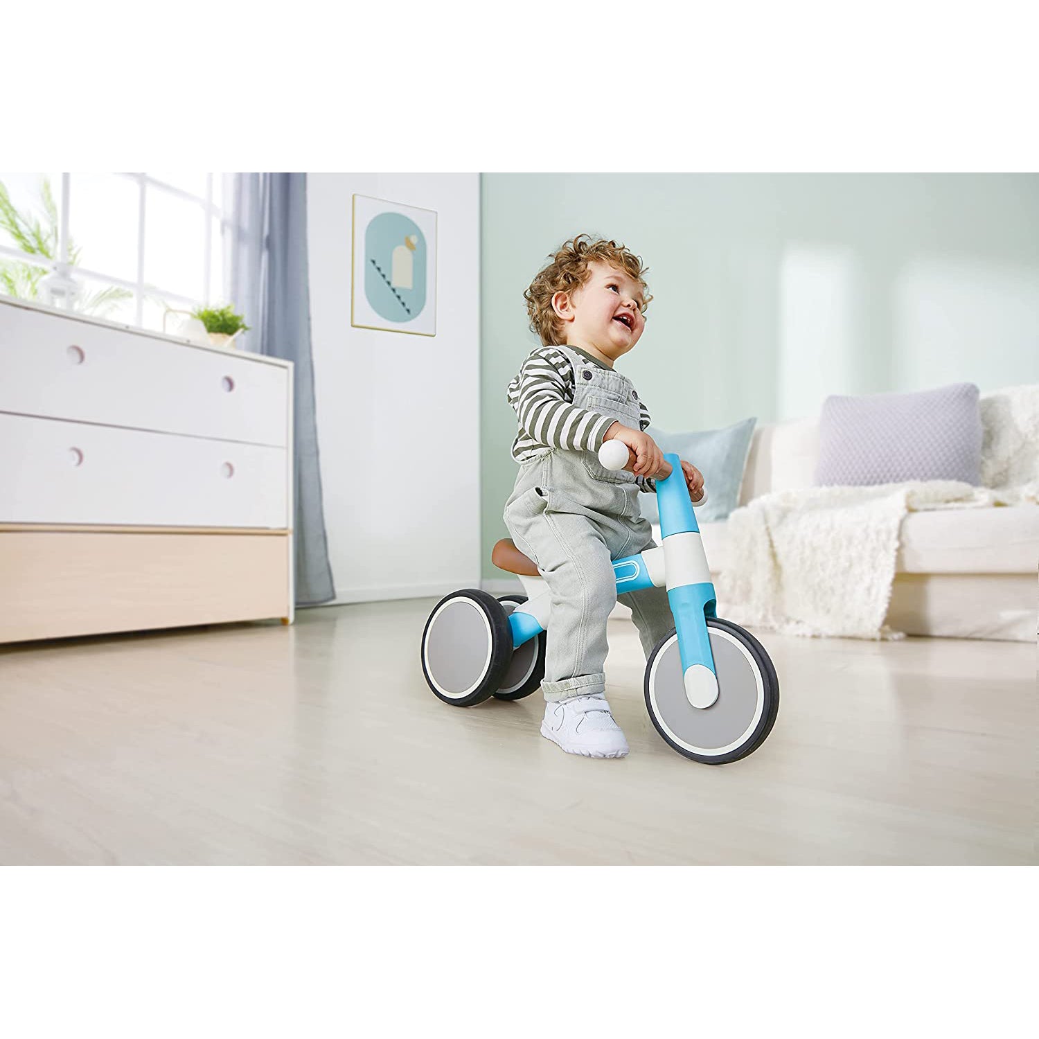 Hape Balance Tricycle with Magnesium Frame, Vespa Blue, Ages 18 Months and Up - VMInnovations