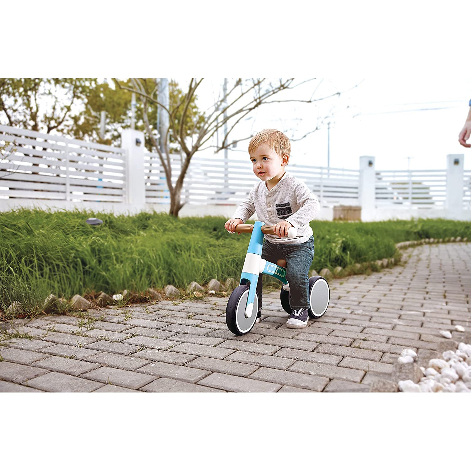 Hape Balance Tricycle with Magnesium Frame, Vespa Blue, Ages 18 Months and Up - VMInnovations