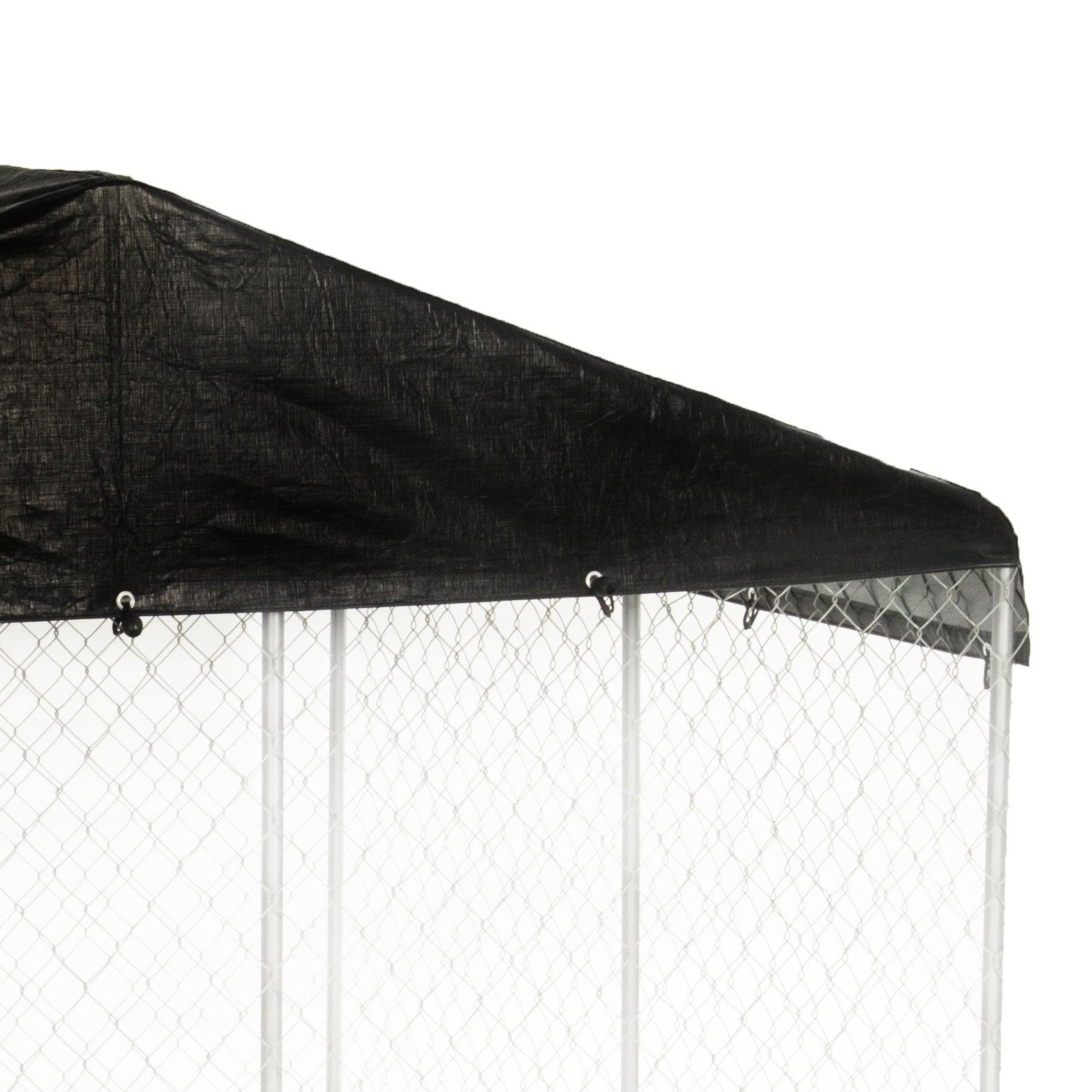 WeatherGuard 10' x 10' Outdoor Kennel Enclosure Waterproof Roof Cover (4 Pack)