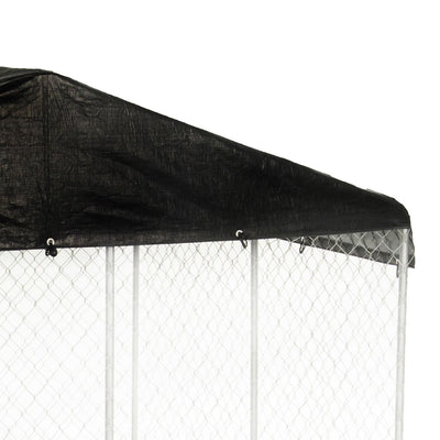 WeatherGuard 10' x 10' Outdoor Kennel Enclosure Waterproof Roof Cover (4 Pack)