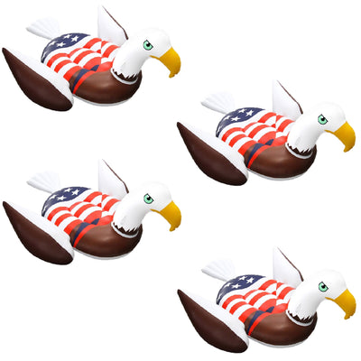 Swimline Inflatable American Bald Eagle Giant Riding Patriotic Pool Float  (4)