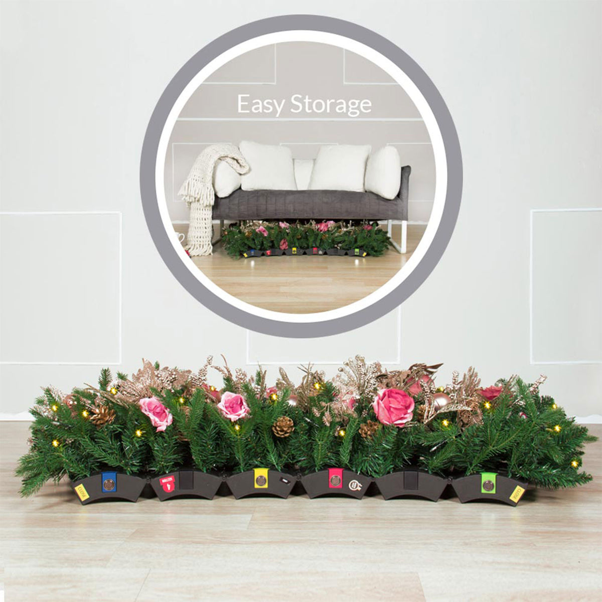 Easy Treezy 7.5-Foot Prelit Douglas Fir Artificial Christmas Tree (For Parts)