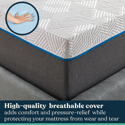 Early Bird Performance 10 Inch Cool Gel Copper Firm Memory Foam Mattress, King